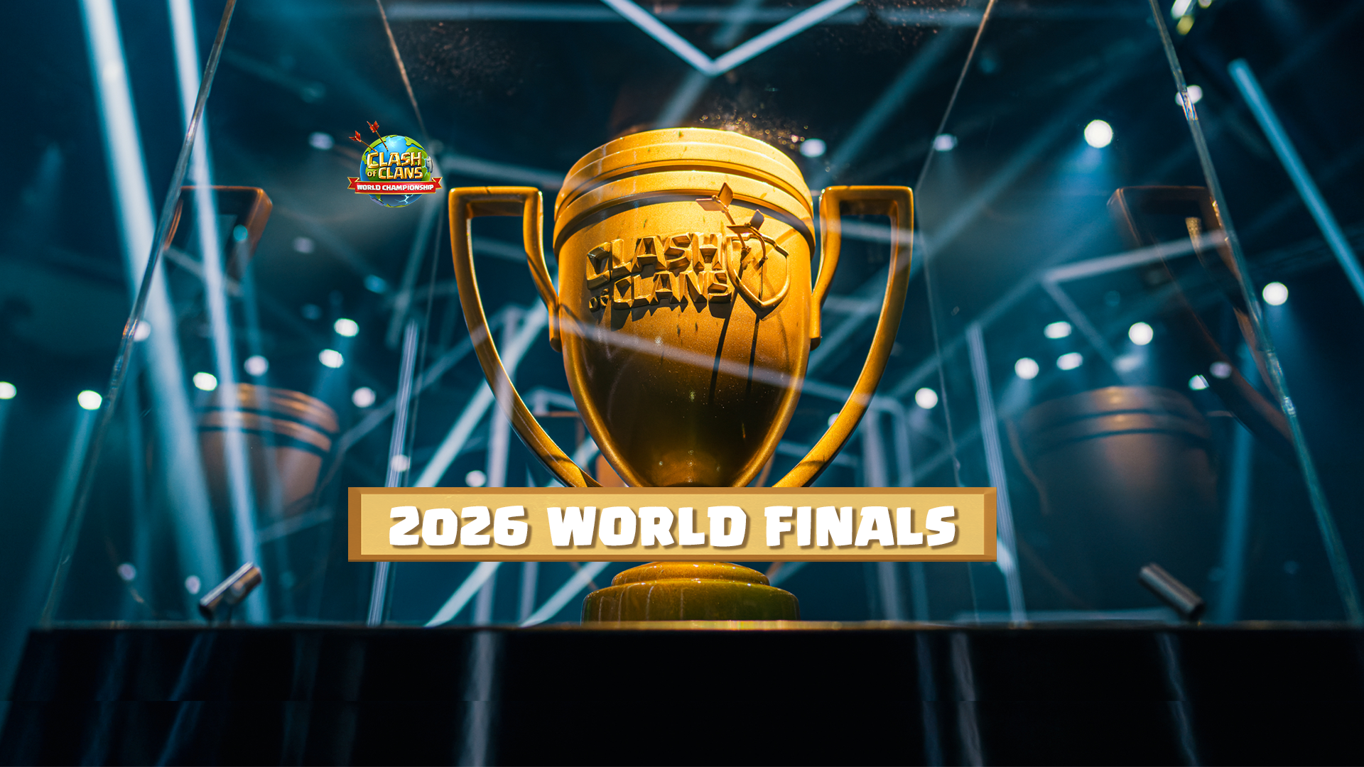 ภาพถ้วย Clash of Clans World Finals 2026 จาก Supercell