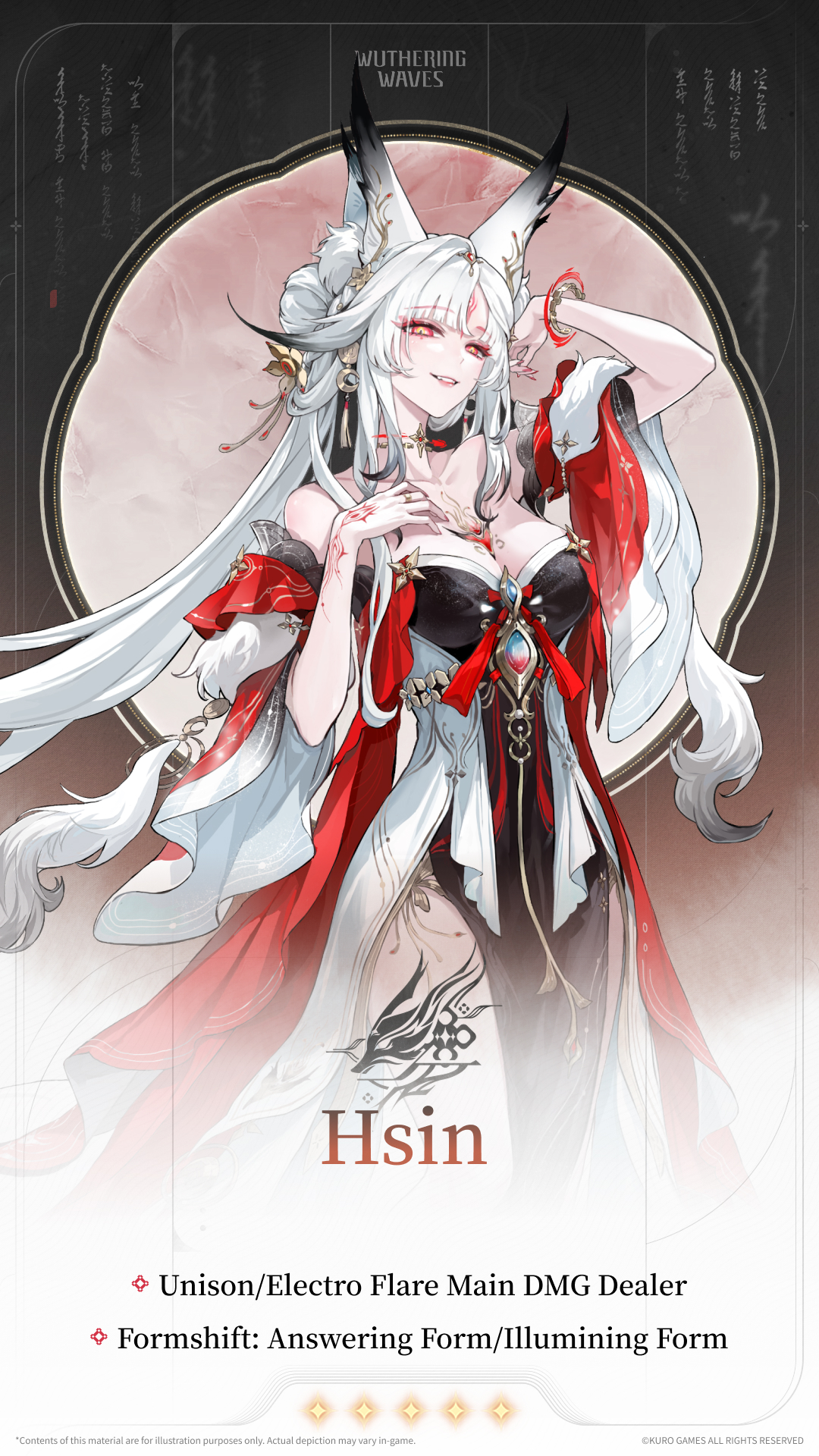 Profil resmi Hsin di Wuthering Waves dan peran Unison